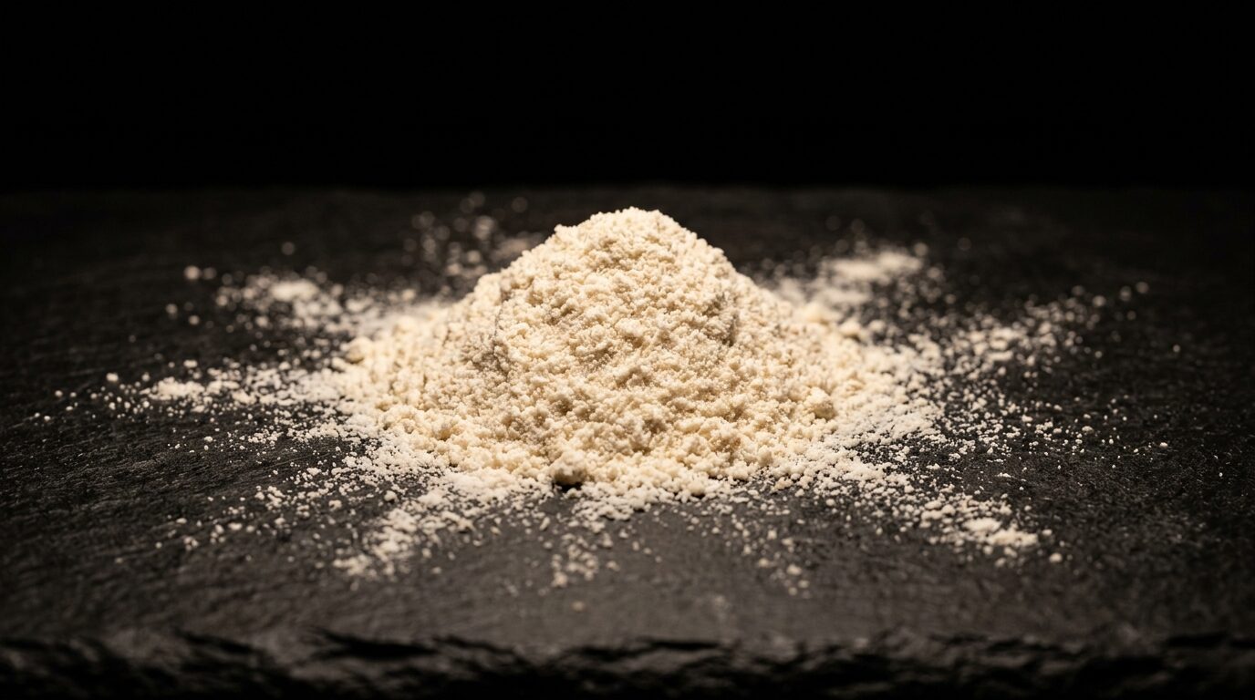 Coconut flour sample.