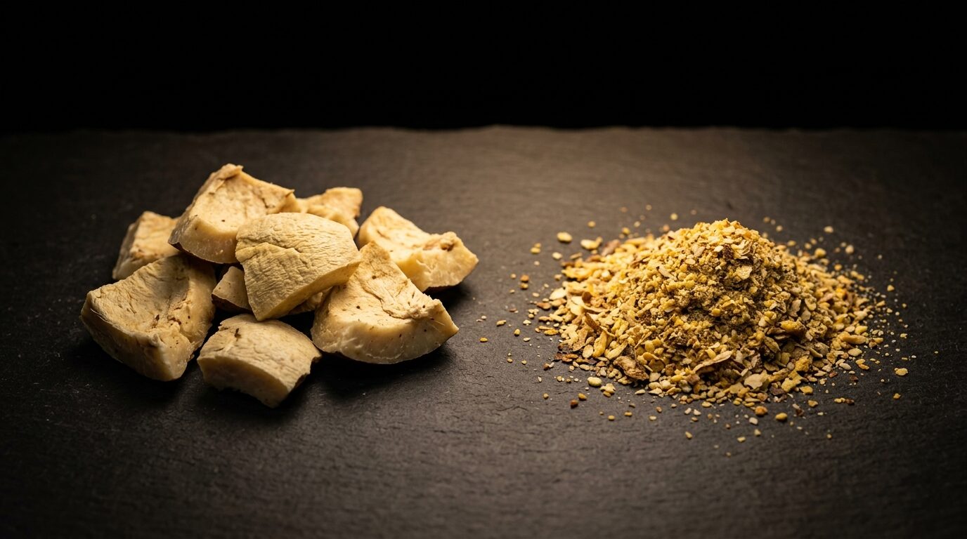 Copra and copra meal sample.