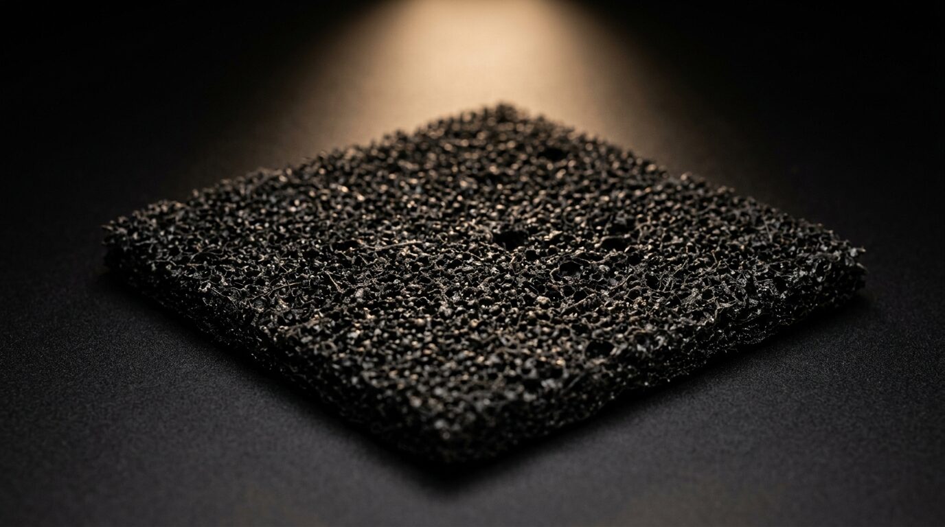 Activated carbon filter pad.